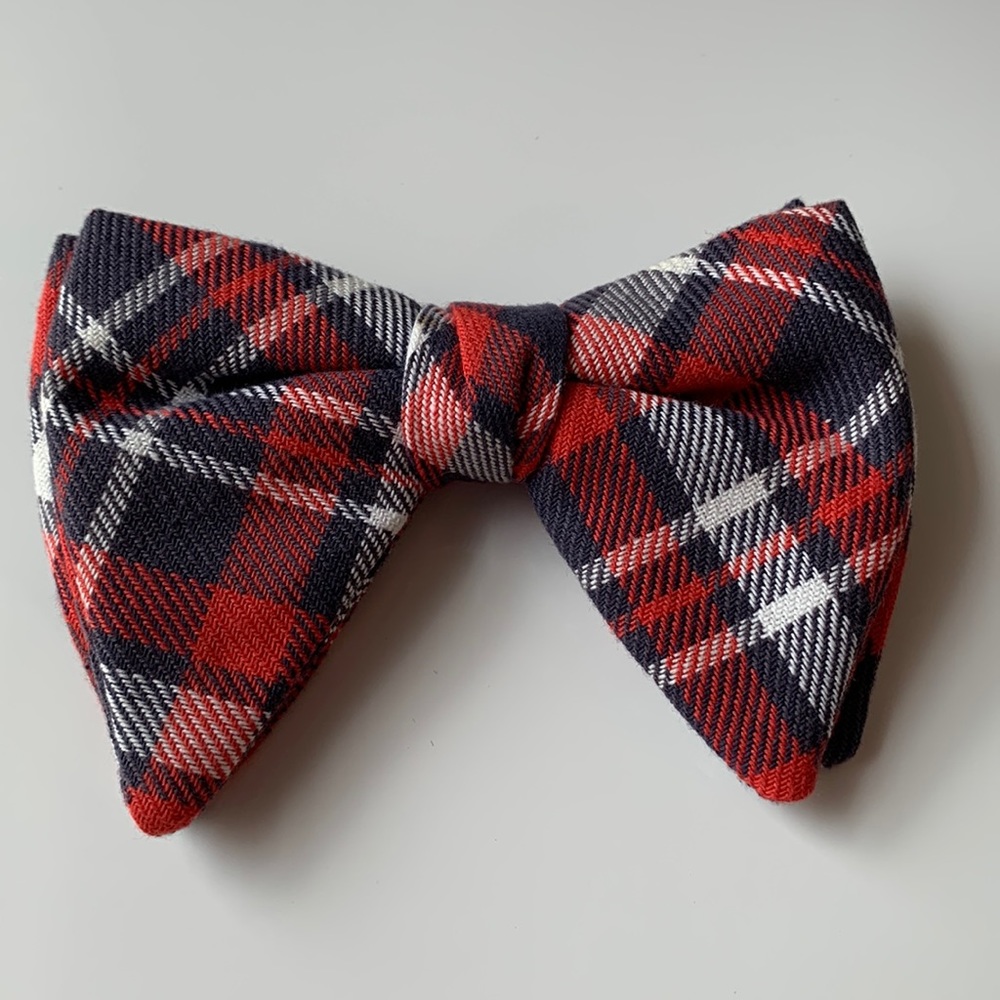 Vintage Plaid Bow Tie